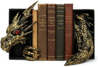 Dragon Bookshelf Decor, Gothic Fantasy Bookends by Unknown