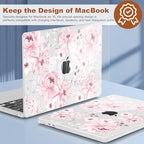 CISSOOK for MacBook Air 15 inch 2023-2026 Case M5 M4 M3 M2 Cute Pink Flower - Image 5