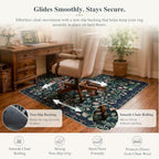 iCasso Office Chair Mat for Hardwood Floor, 48"X 60" Convex Black - Image 4