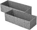 StorageWorks Bathroom Basket Organizer, Wicker Toilet Paper Basket, Gray by StorageWorks