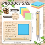 Kosiz 10 Set Wooden Sticky Note Holder Kit, Proud, Wood Color - Image 2