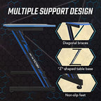BestOffice | 39" Gaming Table | Blue | Z-Shaped Computer Desk - Image 4