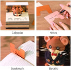 3D Calendar 2027, Desk Time Piece Calendar 2027,Tear-Away 3D Paper Art Notepad w LED Lights,Creative 3D Memo Artsy Pad Calendars, DIY Paper Carving Gift (Dr Mouse) - Image 5