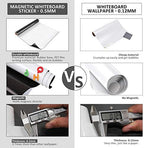 ZHIDIAN Magnetic Whiteboard Sticker for Wall/Door, 60" x 36" Large Self Adhesive White Board Wallpaper, Whiteboard Contact Paper, Large Dry Erase Sheet/Film for Office/Home/School - Image 3