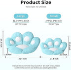 Ditucu Cat Paw Cushion Kawaii Chair Cushions 27.5 x 23.6 inch Cute Stuff Seat Pad Comfy Lazy Sofa Office Floor Pillow for Gaming Chairs Room Decor Blue - Image 3