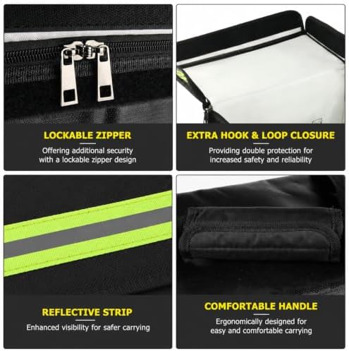 Fireproof Lipo Bag, Large capacity Explosion-proof lipo battery Box for Charging and Storage, 22 x 9 x 9.5inch Waterproof Bag for Documents and Valuables - Image 2