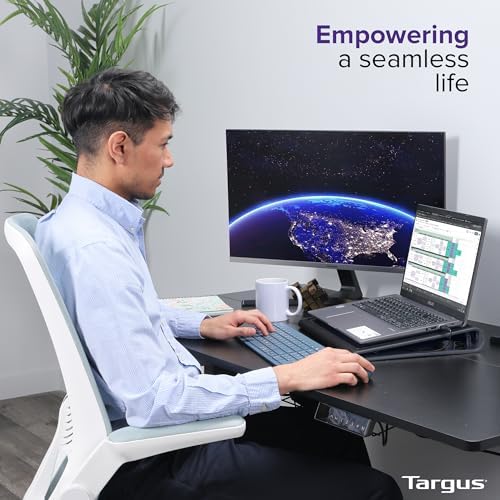 Targus 17 Inch Dual Fan Lap Chill Mat - Soft Neoprene Laptop Cooling Pad for Heat Protection,Fits Most 17" Laptops and Smaller - USB-A Connected Dual Fans for Heat Dispersion (AWE55US),(Pack of 8) - Image 6