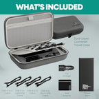Uptown Deals Travel Charging Kit with Cable Organizer Case – 10,000mAh Portable Charger (Power Bank), 45W GaN Wall Adapter, 48W Car Phone Charger & 4 Cables – Travel Essentials for Devices - Image 2