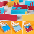 3D Memo Pad with Light, Rip Away Paper Sculpture Art Notepad, Temple of Heaven Dragon 3D Non-Sticky Notes, DIY Post Notes Pad for Office/Home - Image 6