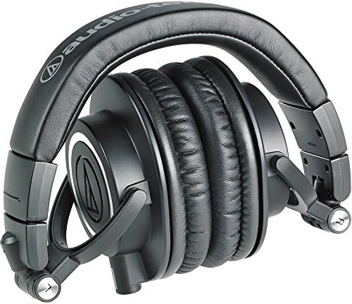 Audio-Technica ATH-M50x Professional Studio Monitor Heaphones Professional Grade, Critically Acclaimed with Headphone Stand & Goby Labs Headphone Cleaner w/Cloth - Image 4