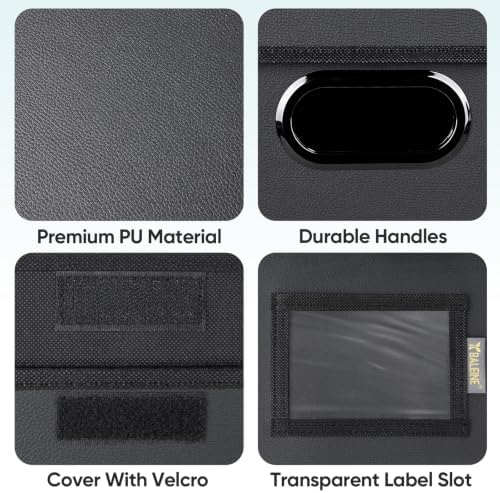 BALEINE File Organizer Box with Lid, Collapsible Hanging File Storage Box - Image 7