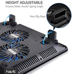 havit HV-F2056 Laptop Cooling Pad for 15.6-17 Inch Laptops, Blue - Image 7