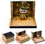 Time Piece Calendar 2027, 3D Sticky Notes Magic Owl Weekly Desk Calendar by ANTREATU