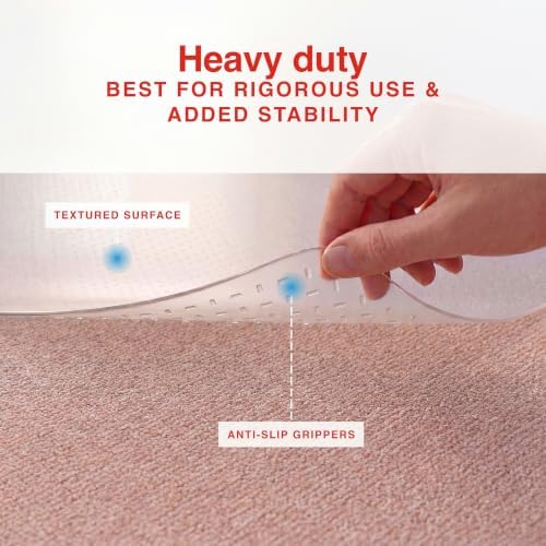 Staples Office Chair Mat with Lip, Low-Pile Carpet, 48" x 36" - Image 4