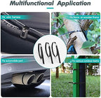 Metal Zip Ties Black 24 inch 304 Stainless Steel Epoxy Coated Locking Cable 220LB 600mm 100pcs Heavy Duty Exhaust Wrap Multi Purpose Binding for machinery, vehicles, farms, cables, pipes,Fence - Image 2