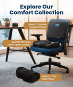 Everlasting Comfort Lumbar Support Pillow for Office Chair - Improves Posture, Promotes Back Pain Relief - Superior Back Support for Gaming and Desk Chairs - Lumbar Pillow for Car, Couch - Image 6