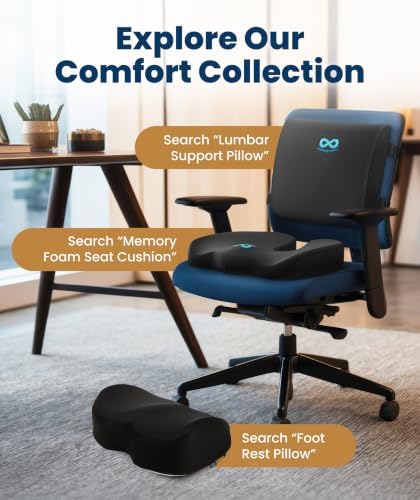 Everlasting Comfort Lumbar Support Pillow for Office Chair - Improves Posture, Promotes Back Pain Relief - Superior Back Support for Gaming and Desk Chairs - Lumbar Pillow for Car, Couch - Image 6
