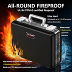 COLCASE Fireproof Document Box with Aluminum Frame - Ultra Hard Box - Image 2