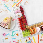 13.8" Extra Large Acrylic Letter Charcuterie Board Box, Reusable Fillable Letter Cake Candy Dish Display Serving Tray for Birthday Anniversary Party Decoration (L) - Image 4