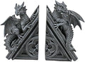 Design Toscano Castle Dragon Gothic Decor Decorative Bookend Statues, 8 by DesignToscano