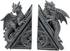 Design Toscano Castle Dragon Gothic Decor Decorative Bookend Statues, 8 by DesignToscano