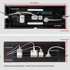 Large Cable Management Box-Stylish Wire Organizer, Wire Concealer and Wire Management Box-Wire Management Box with Protective Sleeve (Brown) - Image 3