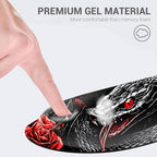 Desk Mat, Mouse Pad with Wrist Rest, 4-in-1 Large Mouse Pads for Desk, Ergonomic Mouse Pad and Keyboard Wrist Rest Gaming Keyboard Mat for Office,Snake and Roses - Image 2