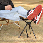Universal Camping Chair Foot Rest - Folding Leg Rest for Outdoor, Foot Rest Under Desk at Home/Office & Foot Rest for Air Travel, Adjustable Height Sturdy Camp Footstool for Beach, Picnic, Hammock - Image 3
