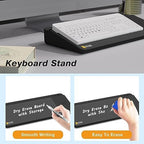SELEAD Desktop Glass Whiteboard with Wireless Charger and Storage, Black - Image 4