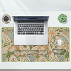 AIMSA Mouse Pad Set Large Desk Mat, Ergonomic Mouse Pad with Wrist Rest, Gaming Mouse Pad Wrist Support Keyboard Mat Combo Office Desk Decor Accessories, Abstract Flower Plants - Image 4