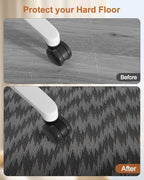 Blvornl Ultra Large Office Chair Mat for Hardwood Floor, Rolling Chair Mat for Hard Wood, Large Anti-Slip Hard Floor Protector, Heavy Duty Computer Desk Rug for Office and Home 47.2"*60" Deep Grey - Image 5