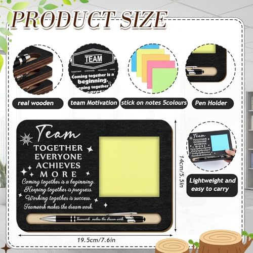 50 Pcs / 10 Set Team Appreciation Gifts Sticky Note Holder Bulk - Image 3