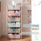Geetery 12 Pack Classroom Storage Baskets with Handle,Clear - Image 6