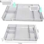 Green Office Desk Accessories Set with Stapler, Tape Dispenser and More - Image 3