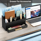 Desk Organizer with Drawer, Countertop Bill Mail Organizer and File Storage - Image 4
