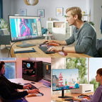 Ergonomic Mouse Pad & Keyboard Wrist Rest Set, Memory Foam - Image 7