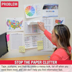 Ultimate Office FASTFIND 10-Pocket WALL Reference Display Organizer, Colors - Image 2