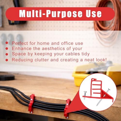 200 Pack Multi-Cable Staples with Steel Nails, Electrical Wire Stackers - Image 4