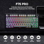 MechLands Aula F75 PRO 75% Gaming Keyboard with KiiBoom Premium Acrylic Transparent Keyboard Dust Cover - Image 2