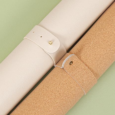 Ruby Lil Natural Cork & PU Leather Dual Side Mouse Pad Laptop Desk Table Protector Desk Writing Pad,Apricot,90x45cm - Image 6