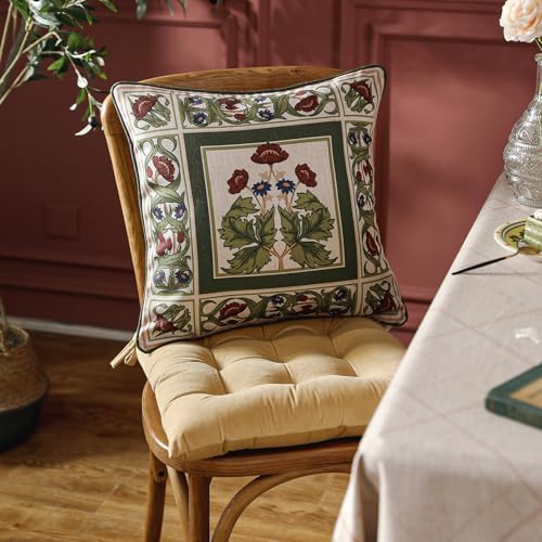 ISAENNE Elegant French Linen Throw Pillow Cover,Set of 2,18"x18"-Estonia C - Image 6