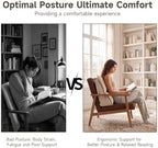 Reading Pillow for Bed, Corduroy Backrest Wedge Pillow - Image 4