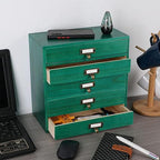 GoooodGIFT Wooden Drawers Small Wooden Box with Drawer, Green - Image 2