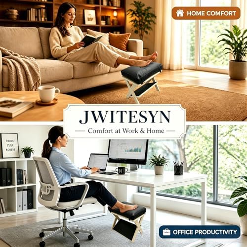 Foot Rest Under Desk, Ergonomic Wooden Desk Foot Rest - Image 6
