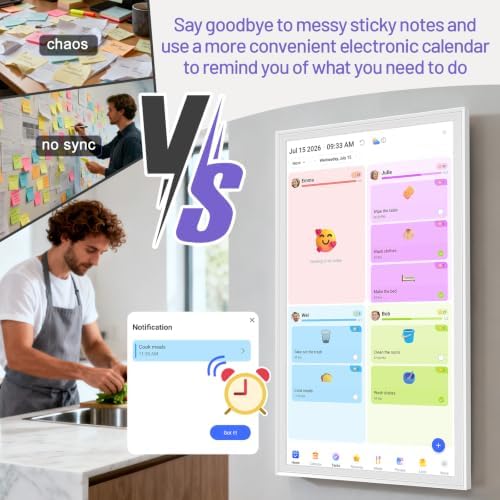 32" Smart Digital Calendar, Family Chore Chart & Photo Frame - Image 5