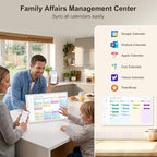 Digital Calendar – 27 Inch Electronic Wall Calendar & Chore Chart, Smart Family Organizer with Interactive Touchscreen Display, Wall Mount in Portrait or Landscape - Image 2
