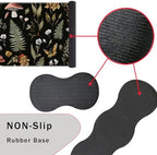 Keyboard Wrist Rest and Mouse Pad with Wrist Support Set Ergonomic Coaster,Memory Foam,Easy Typing Pain Relief,Large XL Desk Mat 31.5"x 11.8",Magic Mushrooms - Image 3