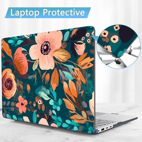Mektron Case for 13.8" Microsoft Surface Laptop 8/7 (2026/2024) Surface Laptop 13.8 Inch Cover Fits Model 2036, Keyboard Cover +Screen Protector +Dust Plugs, Abstract Florals - Image 7