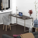 SHW Mission 55-Inch Home Office Computer Desk, Espresso - Image 2
