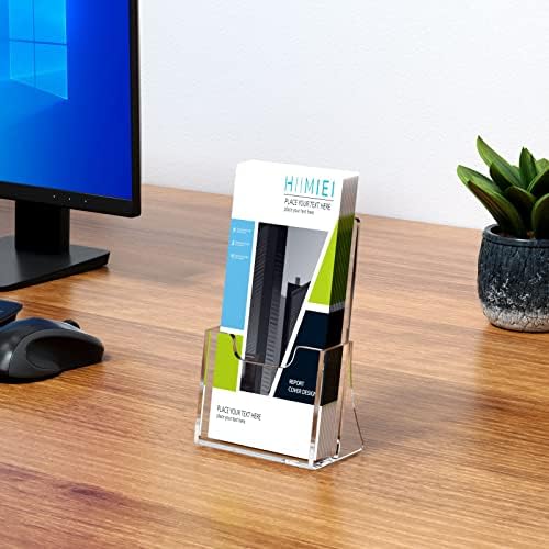 HIIMIEI Brochure Holder 4 x 6 inches, Acrylic Flyer Holder with 6 Pack - Image 5
